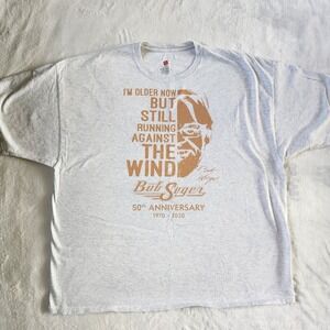 4XL Bob Seger Band 2021 60th Anniversary T Shirt Adult Size 1961-2021 Grey